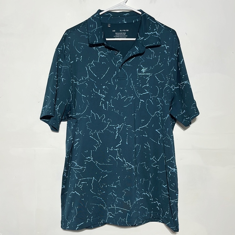 Under Armour Men’s The Playoff Polo Blue Note/Pale Moonlight Size XL - Picture 3 of 8